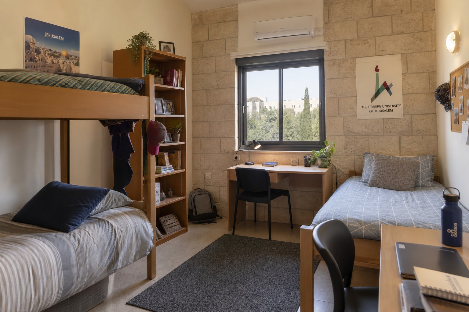 Shared student bedroom near campus